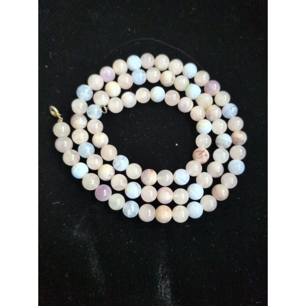 Natural Morganite Beaded Choker Necklace, Morganite Dainty Gemstone Choker 25 In
